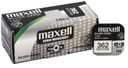 10x strieborná batéria MAXELL 362 / SR721SW