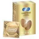 Nelatexové kondómy DUREX REAL FEEL, 16 kusov