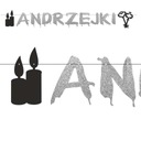 BANNER girlanda ANDREW vosk na kľúče STRIEBORNÁ ČIERNA