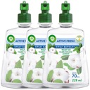 Air Wick Active Fresh Cotton Flower Náplň do osviežovača vzduchu 3x228ml