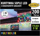 ZÁCLONA BULINEX SOPLE 200LED W/Z 9,6 MB MULTICOLOR