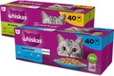 WHISKAS Vrecúško pre dospelých 2x40x85g Mix príchutí 6