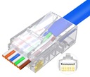 Zástrčka RJ45 8P8C cat5E, priama EZ, 100 ks. internet