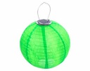 Lampion solarny ogrodowy 30cm zewnętrzny zielony,