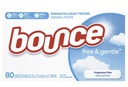 BOUNCE DRYER WIPES 80 kusov, neparfumované