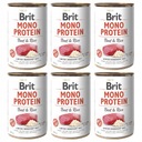 Brit Mono Protein Beef & Rice Mokré krmivo pre psov Beef Rice 6x400g