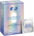 Neviditeľné lubrikované kondómy DUREX 16 kusov