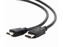 Displayport(M)->HDMI(M) kábel 3m Gembird