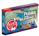 PUZZLE 200 ks. MAPA GEOGRAFICKÝCH KRAJÍN POĽSKA