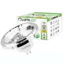 GU10 AR111 LED žiarovka 15W = 100W 3000K Teplá 38° Stmievateľná strieborná