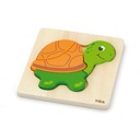 Prvé drevené puzzle korytnačky VIGA Baby Turtle