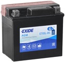 EXIDE YTX5L-BS BATÉRIA 12V 4Ah SKÚTRE, Štvorkolky