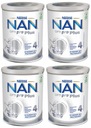 4 x NAN 4 Optipro Plus upravené mlieko 800g