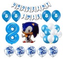 Sada Sonic Balloons 8 Narodeninový banner s ľubovoľným názvom