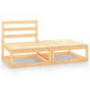 Stôl a stoličky VidaXL v béžovom a hnedom dreve