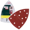 BOSCH Brúsny papier - sada 102mm P40/80/120/180 2607017112 - 25 ks.