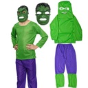 HULK OUTFIT AVENGERS KOSTÝM + MASKA 3v1 BLÚZOVÉ NOHAVICE M 110-116