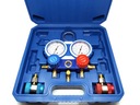 TESTOVAČ KLIMATIZÁCIE MANOMETER R-134a R-404a R-410a