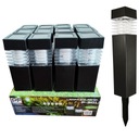 Záhradná lampa BLACK POST Solar LED 12 ks