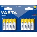 16x VARTA ENERGY ALKALICKÁ BATÉRIA AA R6