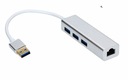 USB 3.0 LAN RJ45 + HUB x3 1G sieťová karta pre PC Mac