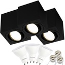 3x Prisadené svietidlo HALOGEN SPOT TUBE +LED GU10