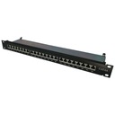 Patch panel patchpanel RACK 19'' 6A 24p STP 1U