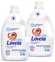 Lovela Set Baby White umývacie mlieko pre bábätká 2 x 2,9 l