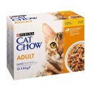 Purina Cat Chow Dospelá karma mokrá pre mačku s kuracím mäsom a cuketou v želé