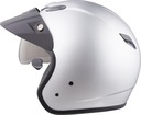 Moto prilba MTR Jet Sun Open Face M Silver Met