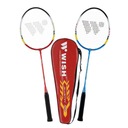 WISH Set 2 bedmintonových rakiet s celopoťahom