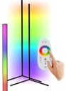 Rohová STOJNÁ LAMPA RGB LED + diaľkové ovládanie