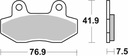 Brzdové platničky SBS 814HS pre BETA BRIXTON HYOSUNG ITALJET MASH MEGELLI