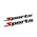 3D Sports Auto Emblem Odznak Chrómová kovová čiapka