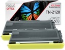 2x TONER PRE BROTHER TN2120 TN2110 HL2140 DCP7030