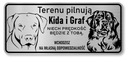 Attention Dog Plaque Labrador a Bernský salašnícky pes