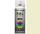 MOTIP RAL ACRYL 9010 LESK DVOJFAREBNÁ AKRYLÁTOVÁ FARBA SPREJ 400 ML