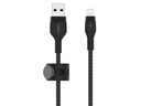 BELKIN Pletený USB - Lightning kábel 1 m čierny