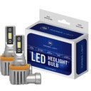 2x H8 H11 LED STUDENÁ BIELA ​​SCHVÁLENIE E9 4000LM 1:1