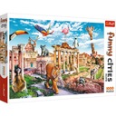 10600 KOCKY PUZZLE 1000 ks. FUNNY CITIES WILD RZ