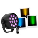 Diaľkové ovládanie LED PAR DMX 12x 3W RGB