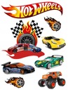 Tortová oblátka HOT WHEELS AUTA POSTAVY Potlač cukru A4