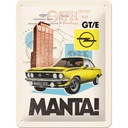 Opel Manta 15x20 reklamná tabuľa GT/E