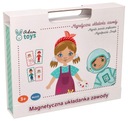 Adam Toys Magnetické puzzle Vzdelávacie povolania Krabica Karty Kostýmy