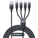 4v1 USB-A USB-C/2 x Lightning/Micro 1,2m USB kábel