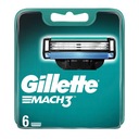 Gillette Mach 3 originálne náboje do žiletiek, 6 ks