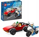 Stavebnica LEGO CITY 60392 Policajná automobilová naháňačka na motorke