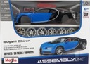 Bugatti Chiron blue 1:24 montážny model Maisto