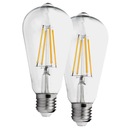 2x E27 LED žiarovka 1510lm 14W TEPELNÉ SLZNÉ FILAMENT