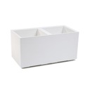 KARO ECO RECYCLED box na kolieskach 80x40 WHITE